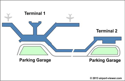 Lambert St.Louis Airport Terminal  Map